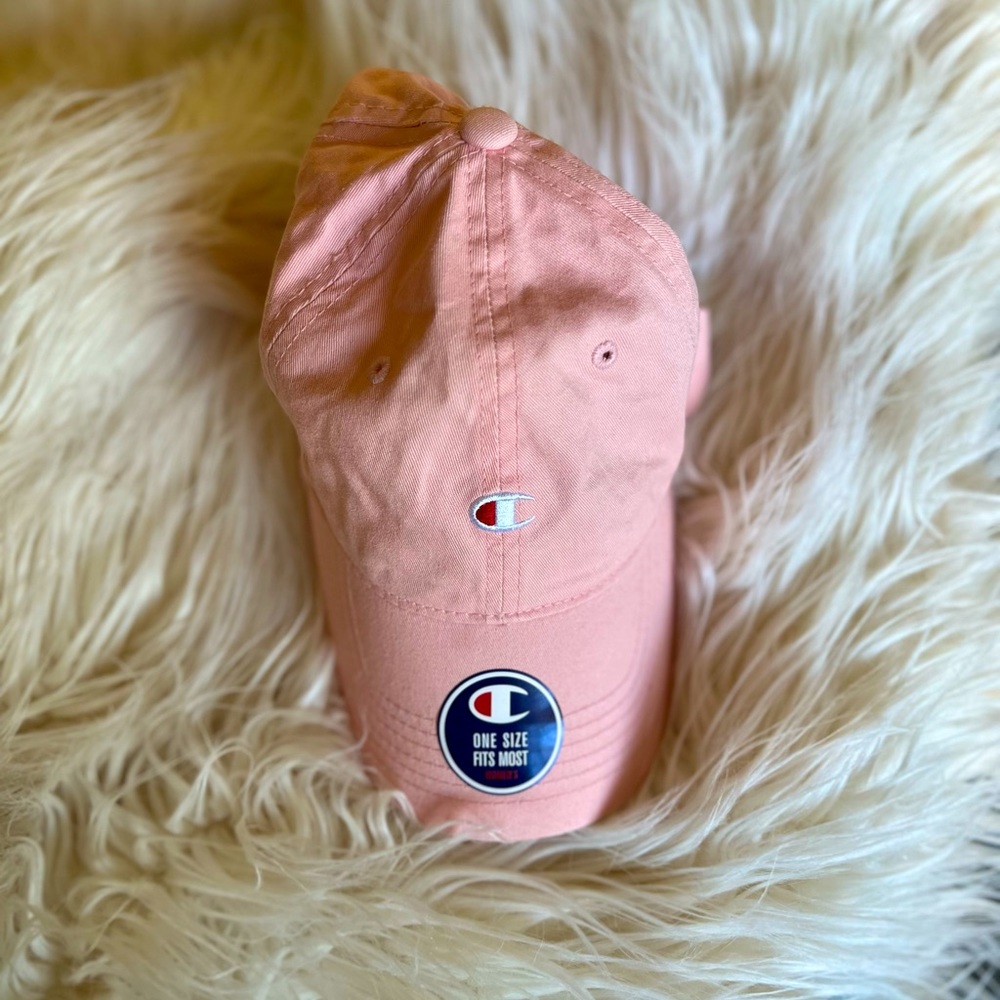 Champion Logo Pink Baseball Cap Never Worn - One Size